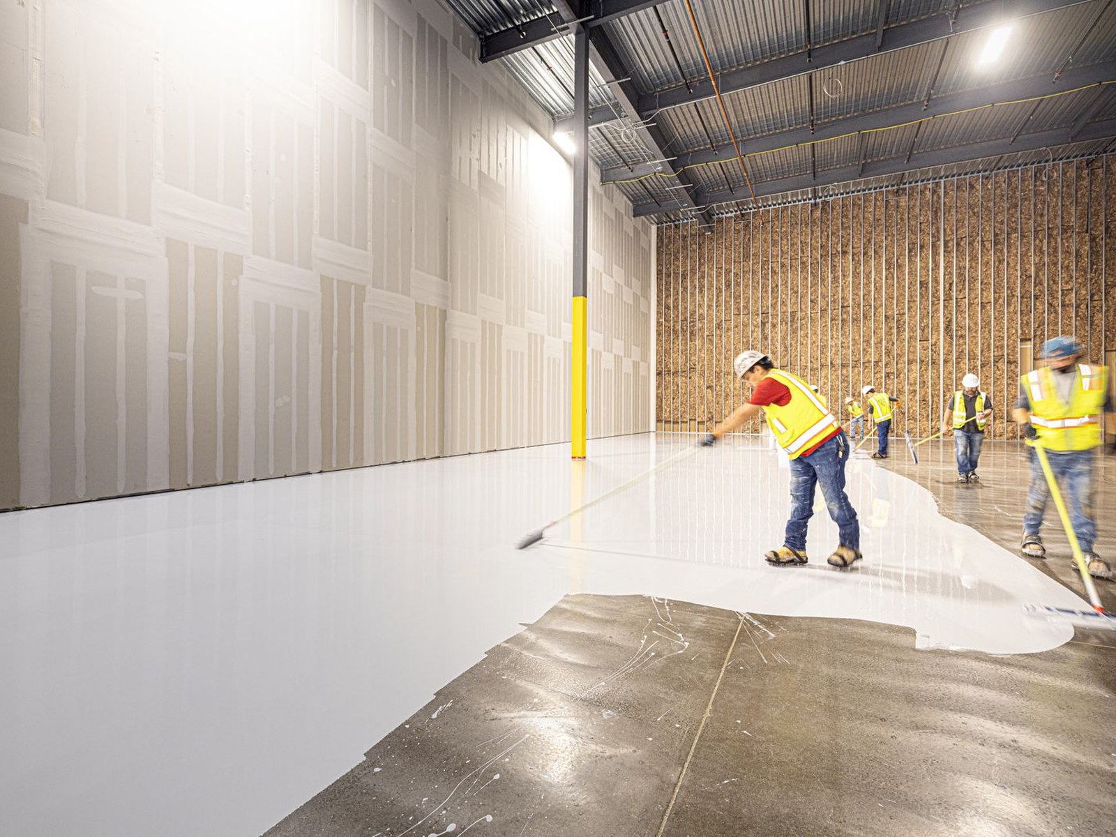Concrete prep and professional epoxy floor installation